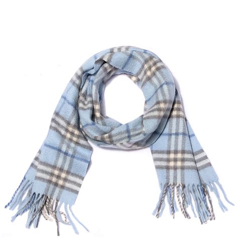 burberry scarf light blue|blue burberry scarf men's.